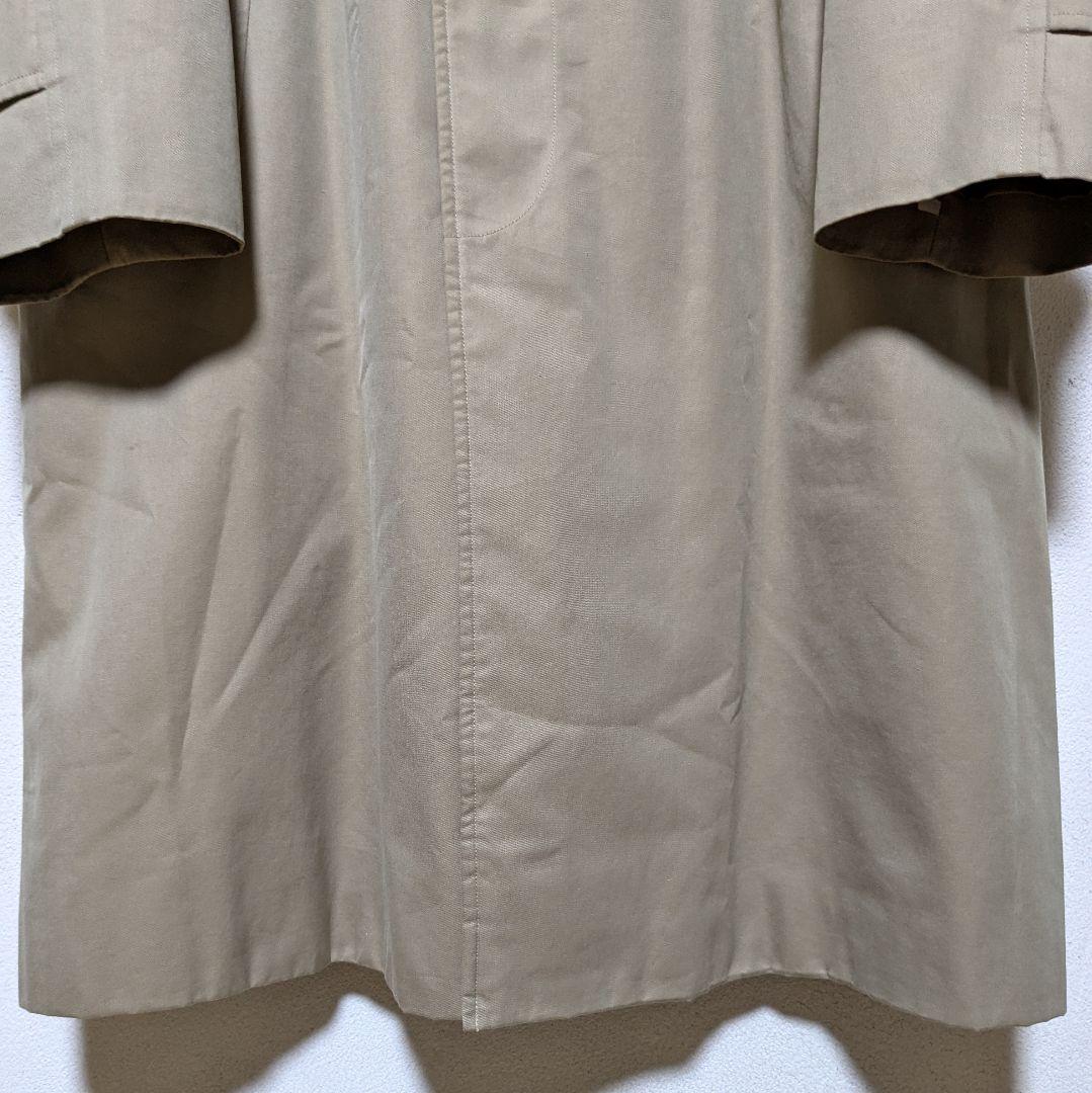 美品 80〜90s バーバリー ステンカラーコート メンズ コットン ベージュ5