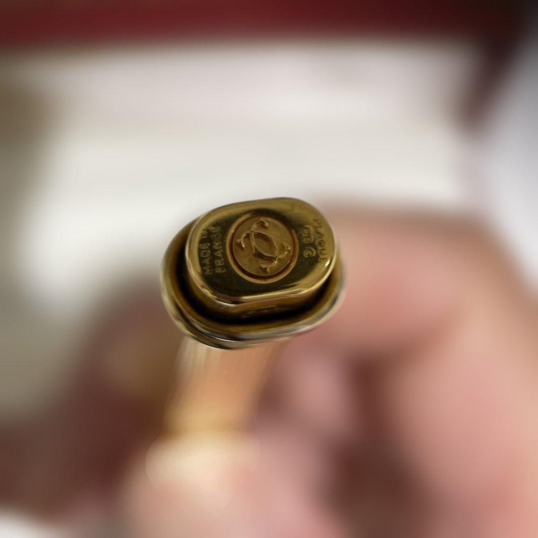 【値下げ】Cartier ゴールド ボールペン 専用ケース付き　金張り