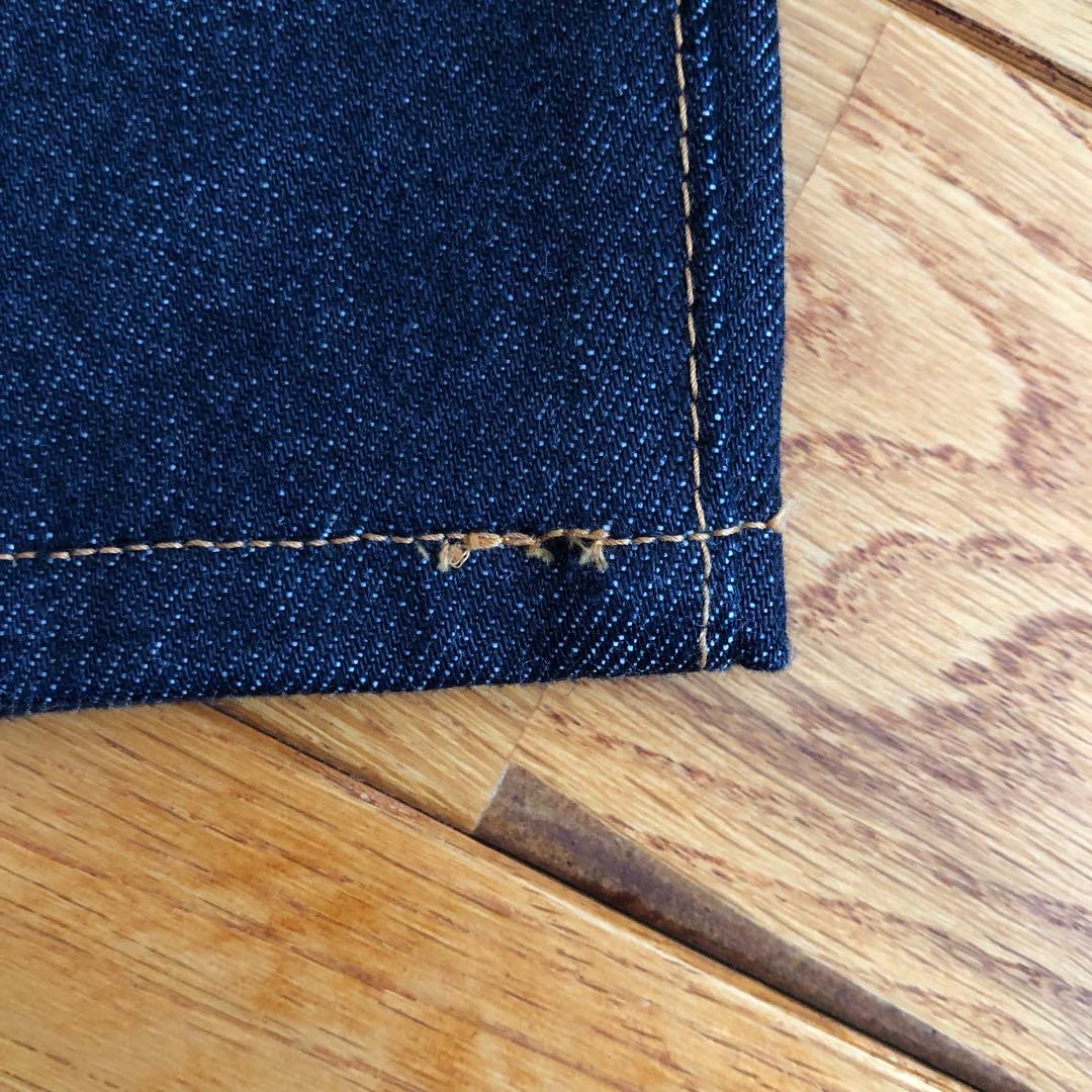 ES:S エス　CINCH BACK BAGGY JEANS ネイビー　32