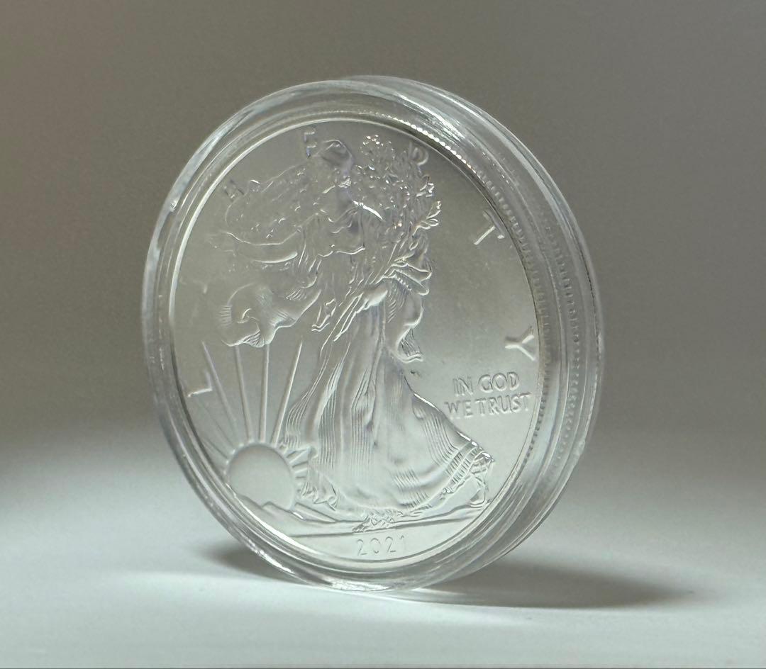 2021年製 アメリカ イーグル銀貨 1オンス 純銀 リバティ 純銀