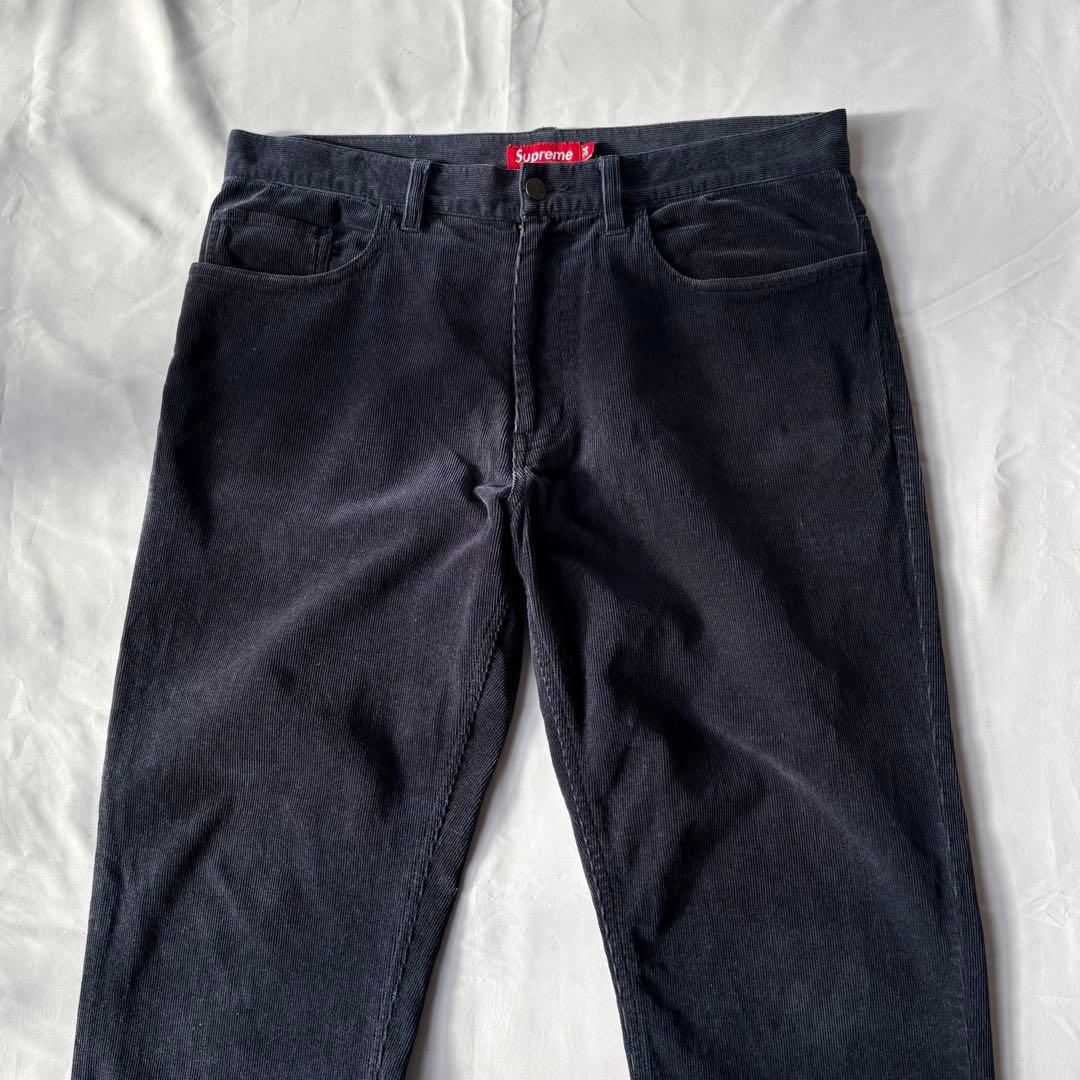 SUPREME シュプリーム コーデュロイパンツ パープル 34