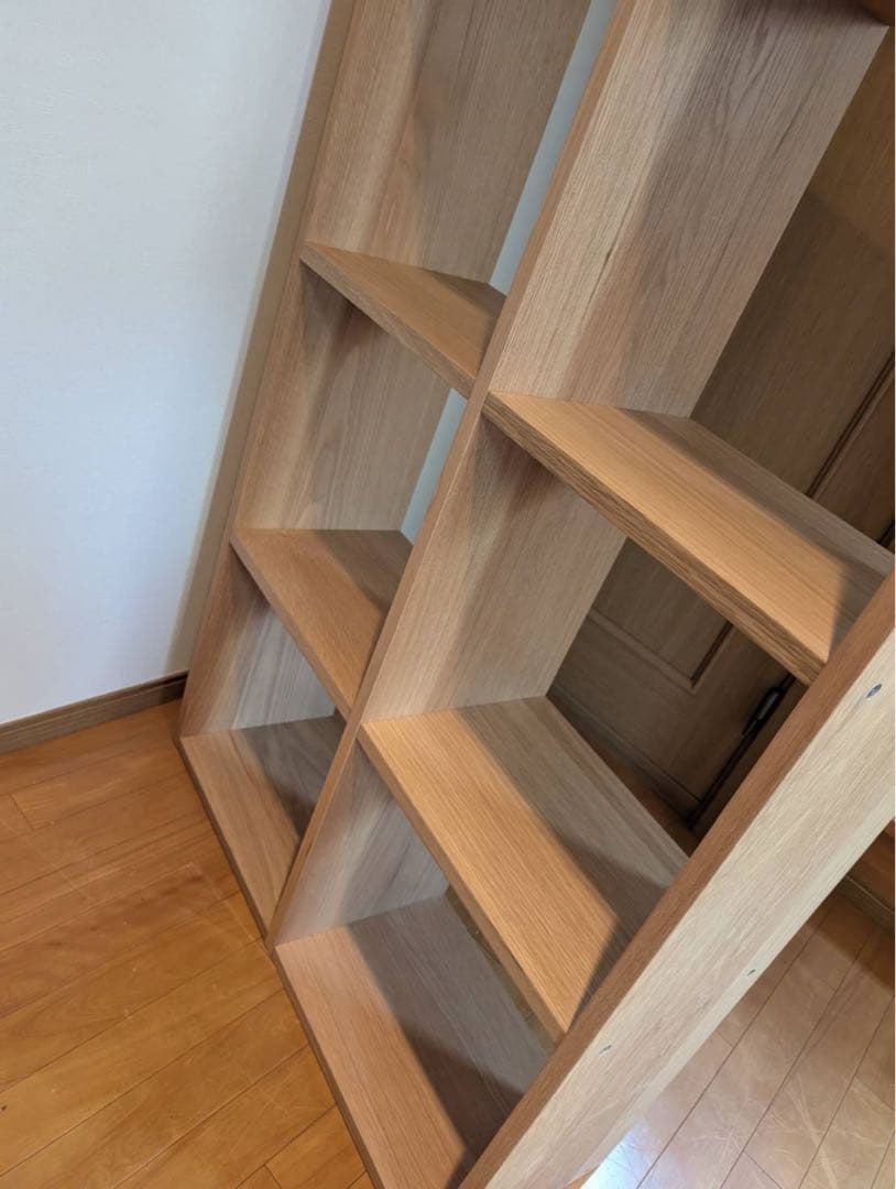 ■送料込■無印良品 スタッキングシェルフ 木製家具 棚 オーク材 収納 MUJI