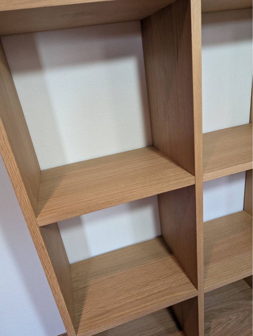 ■送料込■無印良品 スタッキングシェルフ 木製家具 棚 オーク材 収納 MUJI