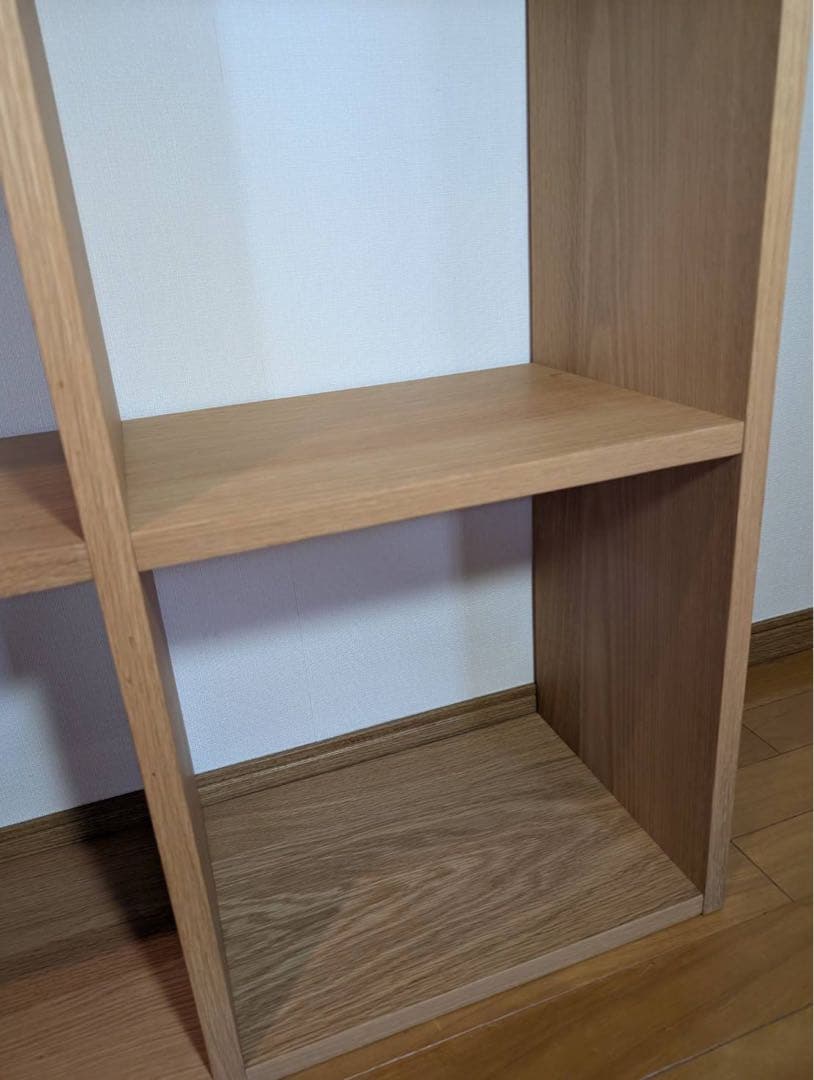 ■送料込■無印良品 スタッキングシェルフ 木製家具 棚 オーク材 収納 MUJI