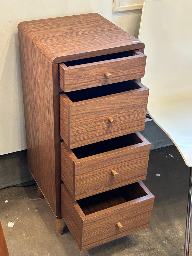 ミッドセンチュリーテイスト4段チェスト【monoroom町田】