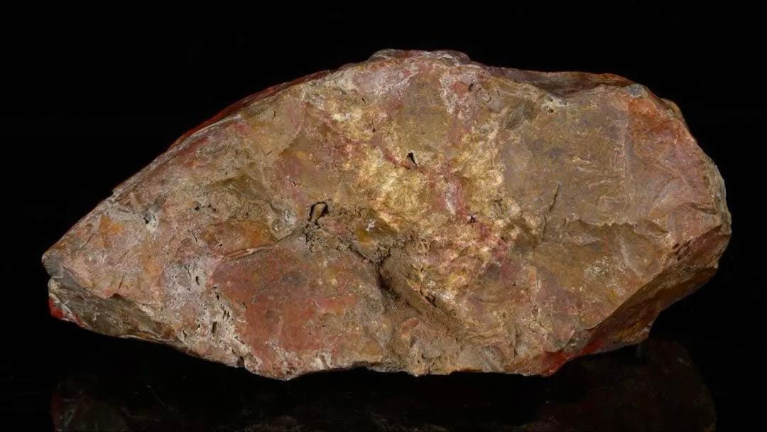 佐渡 赤玉石 黄色 赤石 ジャスパ一 台座付 2kg 水石 盆石 鑑賞石 天然石