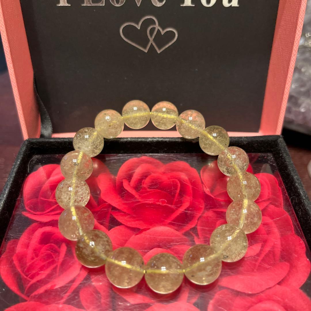 天然石ブレスレット　リビアングラス　お買い得