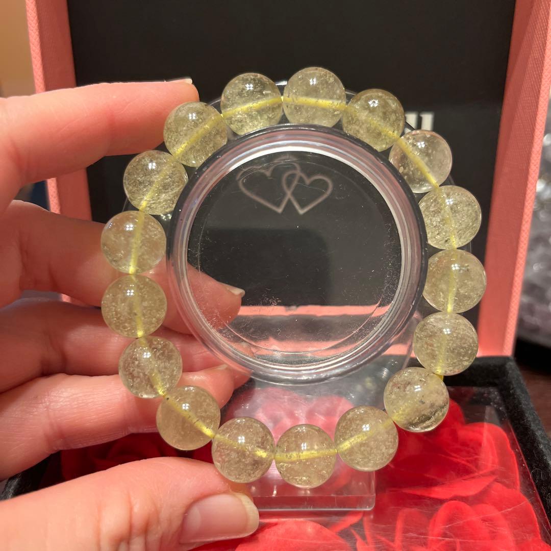 天然石ブレスレット　リビアングラス　お買い得