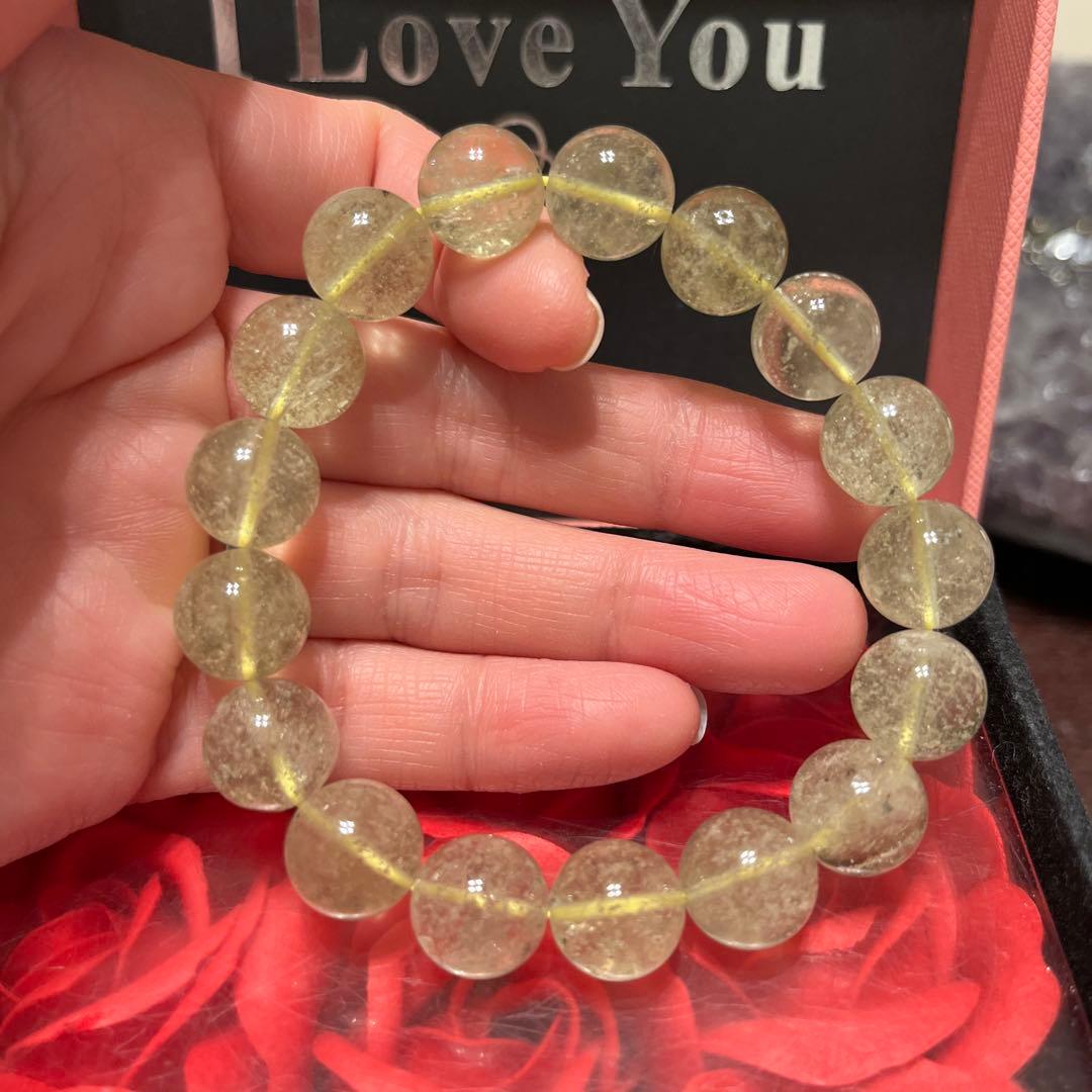 天然石ブレスレット　リビアングラス　お買い得