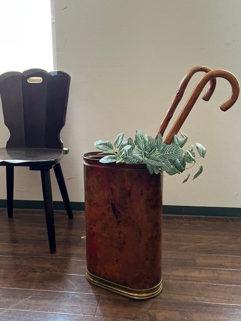 k363r120 イタリア製 ブロンズ アンブレラスタンド 傘立て copper