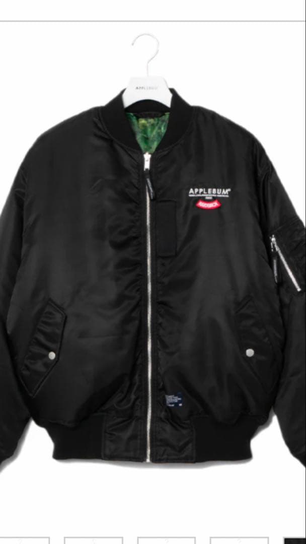 APPLEBUM × レイドバックファブリック PIXEL CAMO MA-1