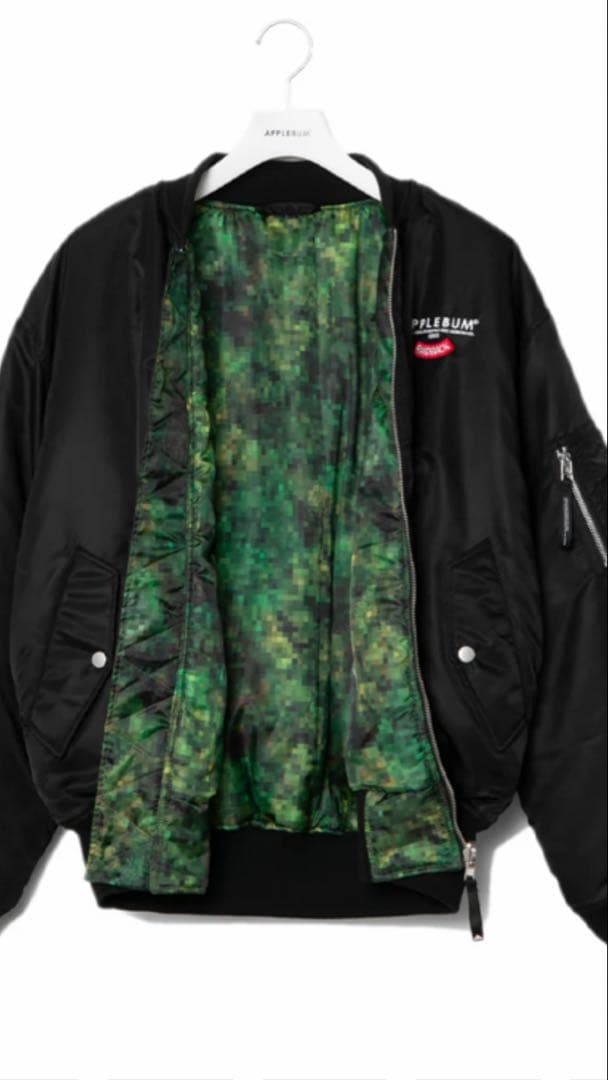 APPLEBUM × レイドバックファブリック PIXEL CAMO MA-1