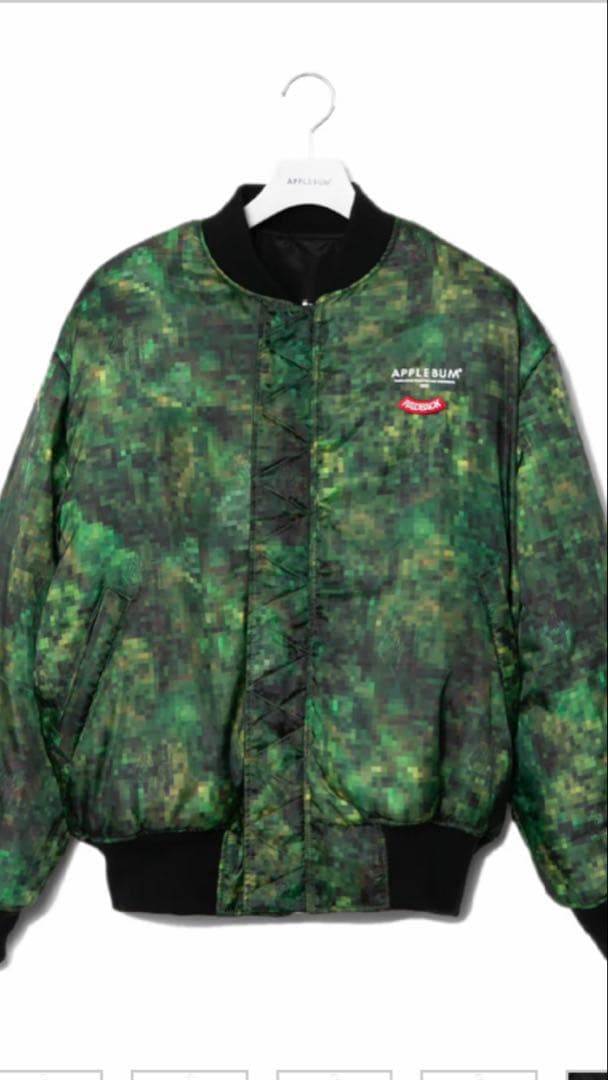 APPLEBUM × レイドバックファブリック PIXEL CAMO MA-1