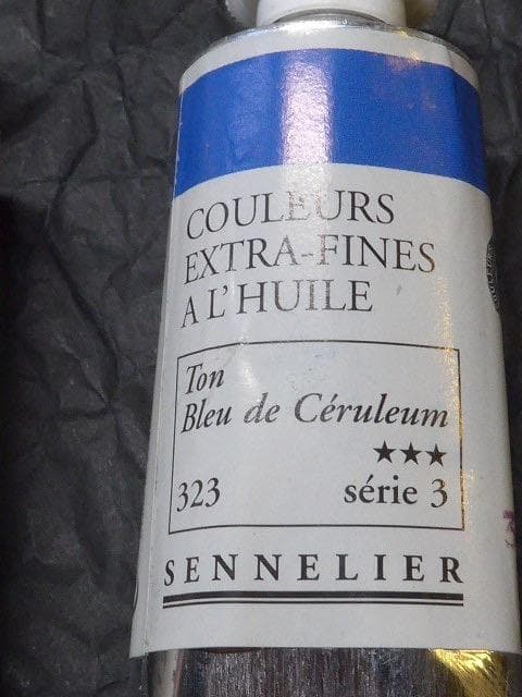 はるち　セヌリエ油絵具４本　カドミウムグリーン　カドミウムレッドほか計４本