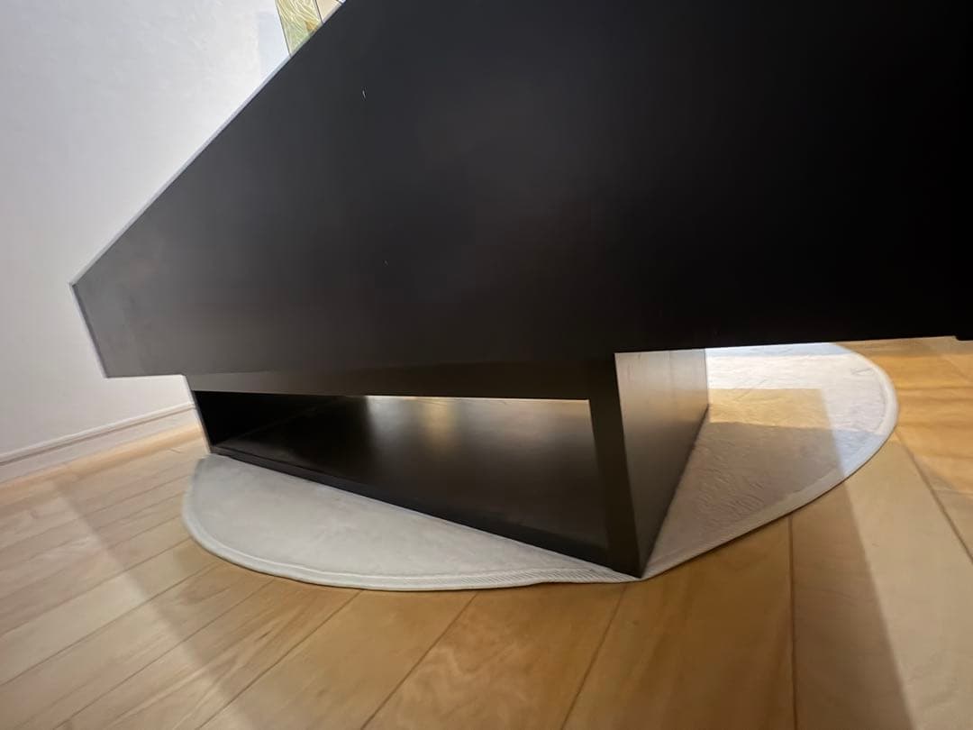 IKEAガラストップローテーブル