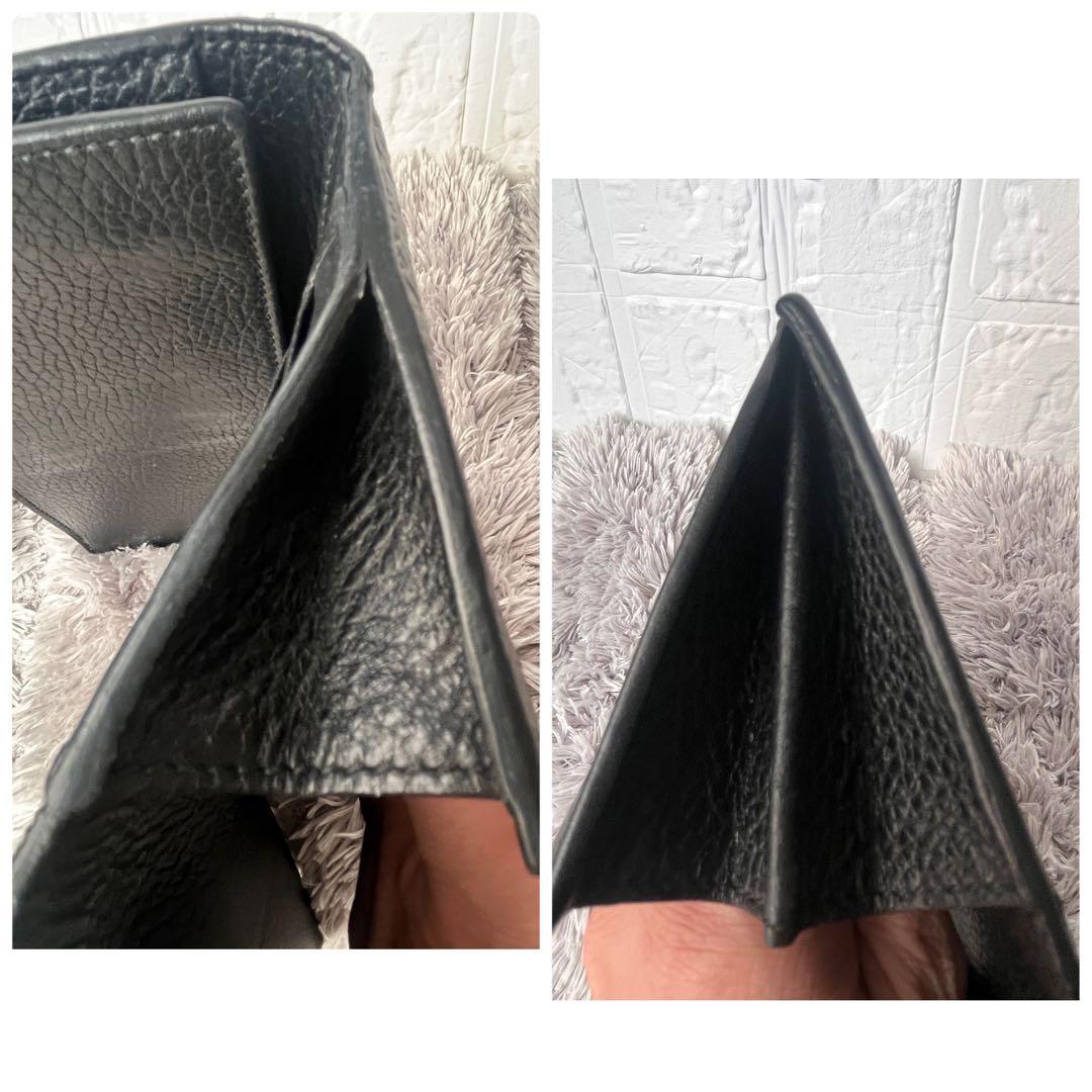 GUCCI✨GGキャンバス シルバーロゴ　Wホック ブラック　シボレザー　長財布