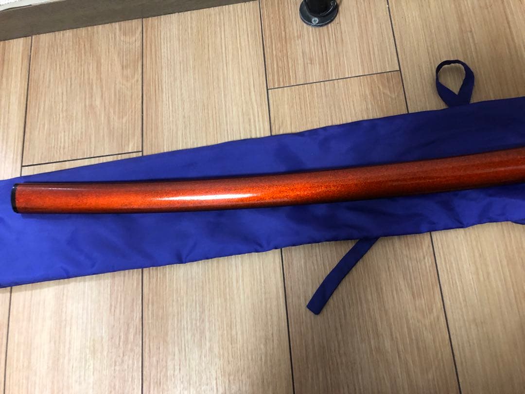 本格居合刀 左文字 左安吉写拵え雲龍楕円鍔刀袋付