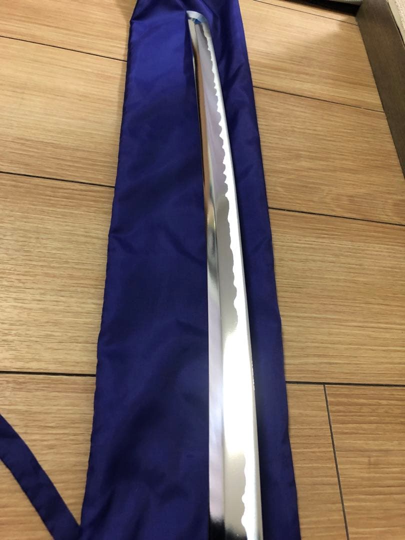 本格居合刀 左文字 左安吉写拵え雲龍楕円鍔刀袋付