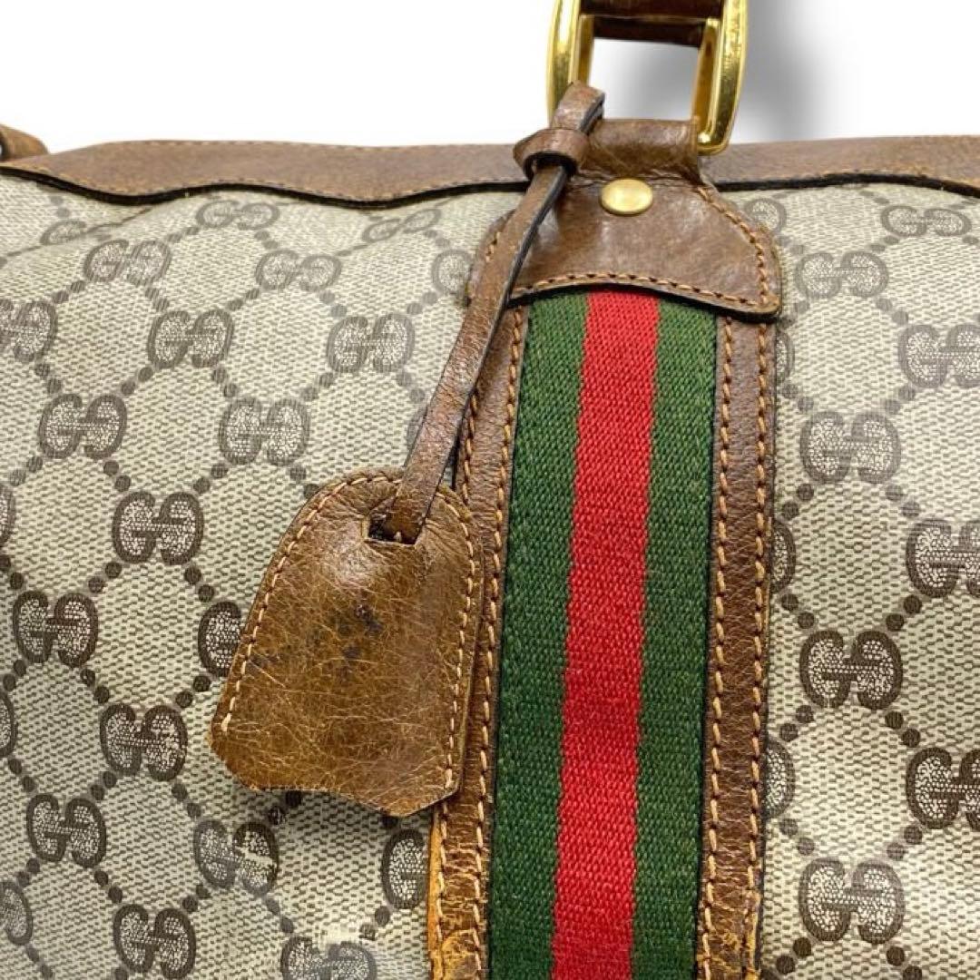 良品 GUCCI OLD シェリーライン ビンテージ ボストンバッグ バッグ