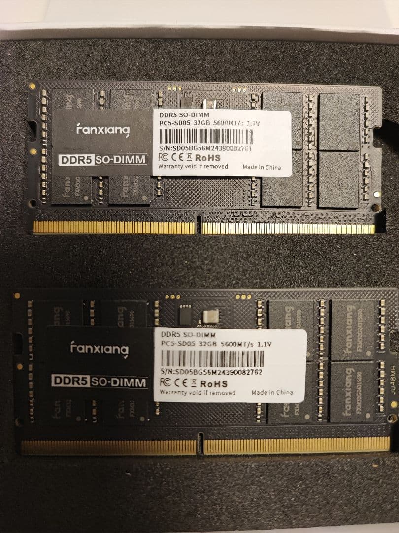 【開封未使用品】fanxiang 64GB DDR5 メモリー