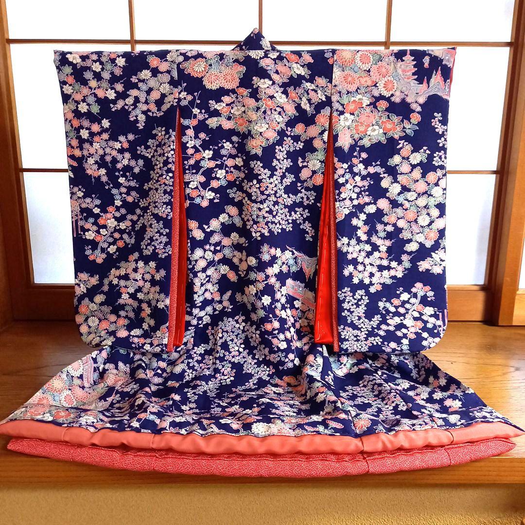 ドール　着物　襦袢　舞妓だらり帯　帯締め帯揚げ　正絹　比翼　市松人形　ビスク