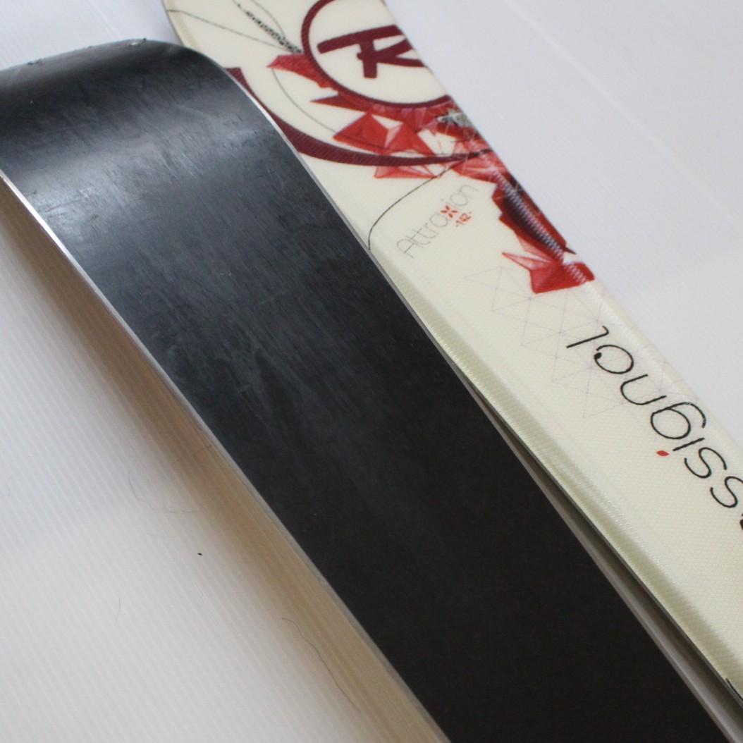 Rossignol★レディーススキー板&ストックセット ホワイト 長さ140cm