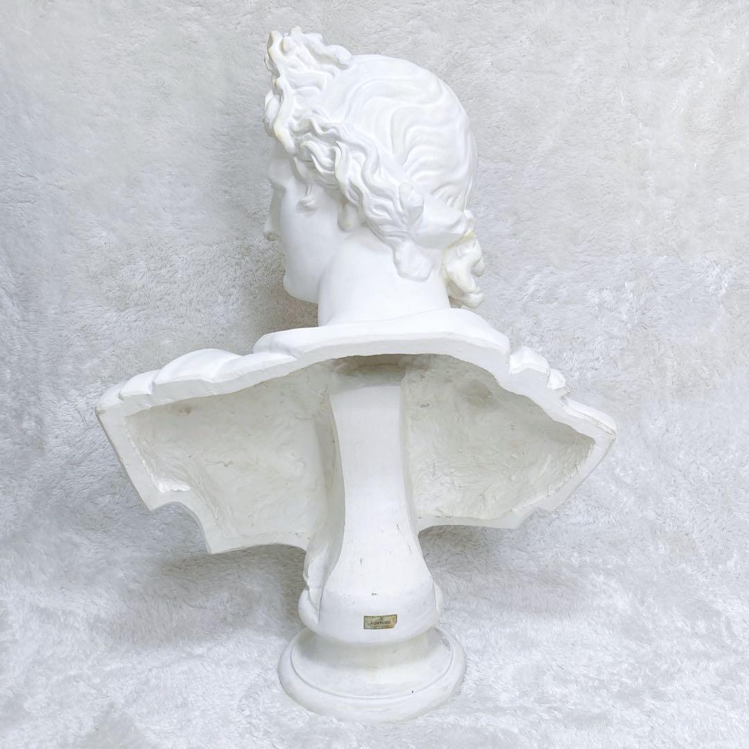 【石膏像】アポロン アポロ デッサン 大サイズ 胸像 美術 教材 日本製 入試