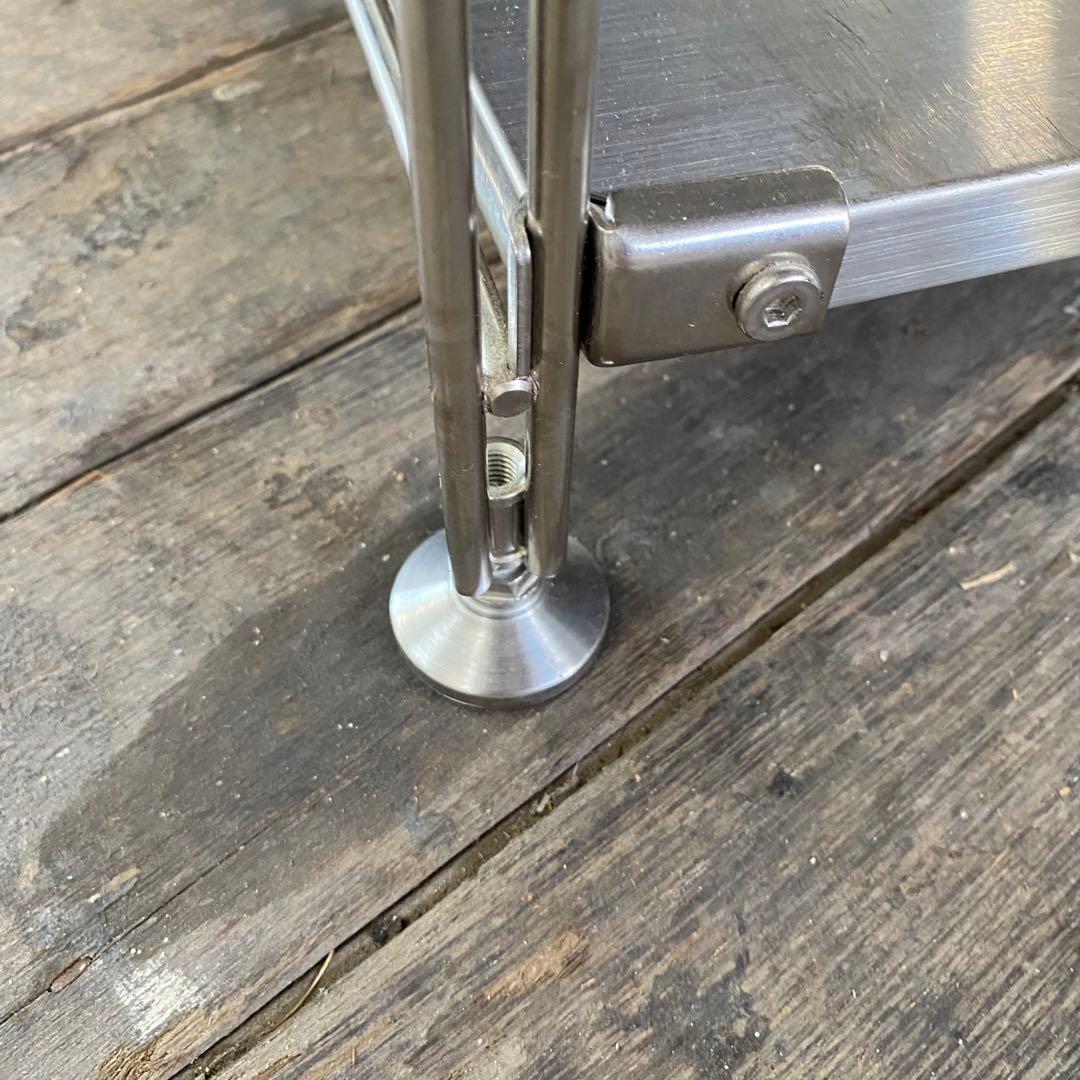 無印良品 ステンレスユニットシェルフ ワイド小 家具 ワイヤーバスケット付