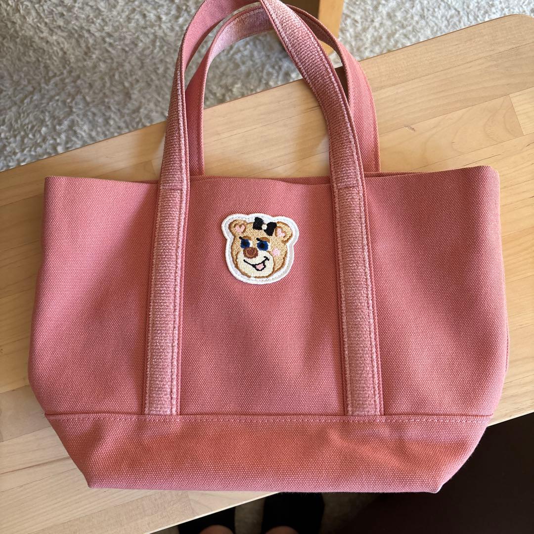 Y*M様 オールドテディガールワッペントートバッグピンクフェイラーラブラリーバイ