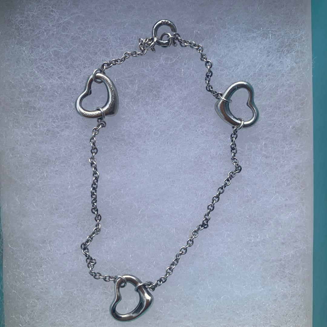 ティファニー オープンハートブレスレット