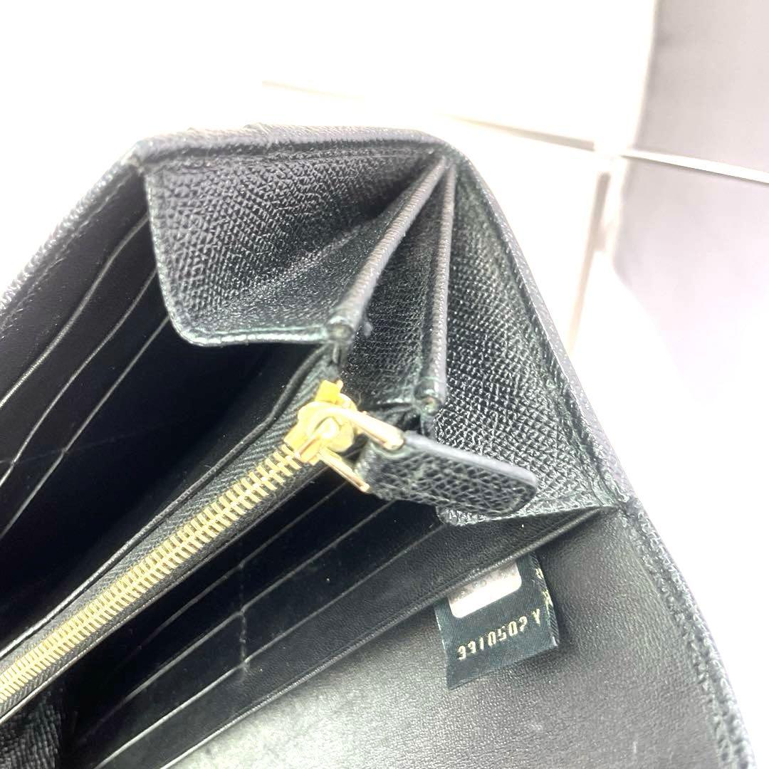 ブルガリ レザー　長財布 ゴールド金具 ビーセロワン　BVLGARI