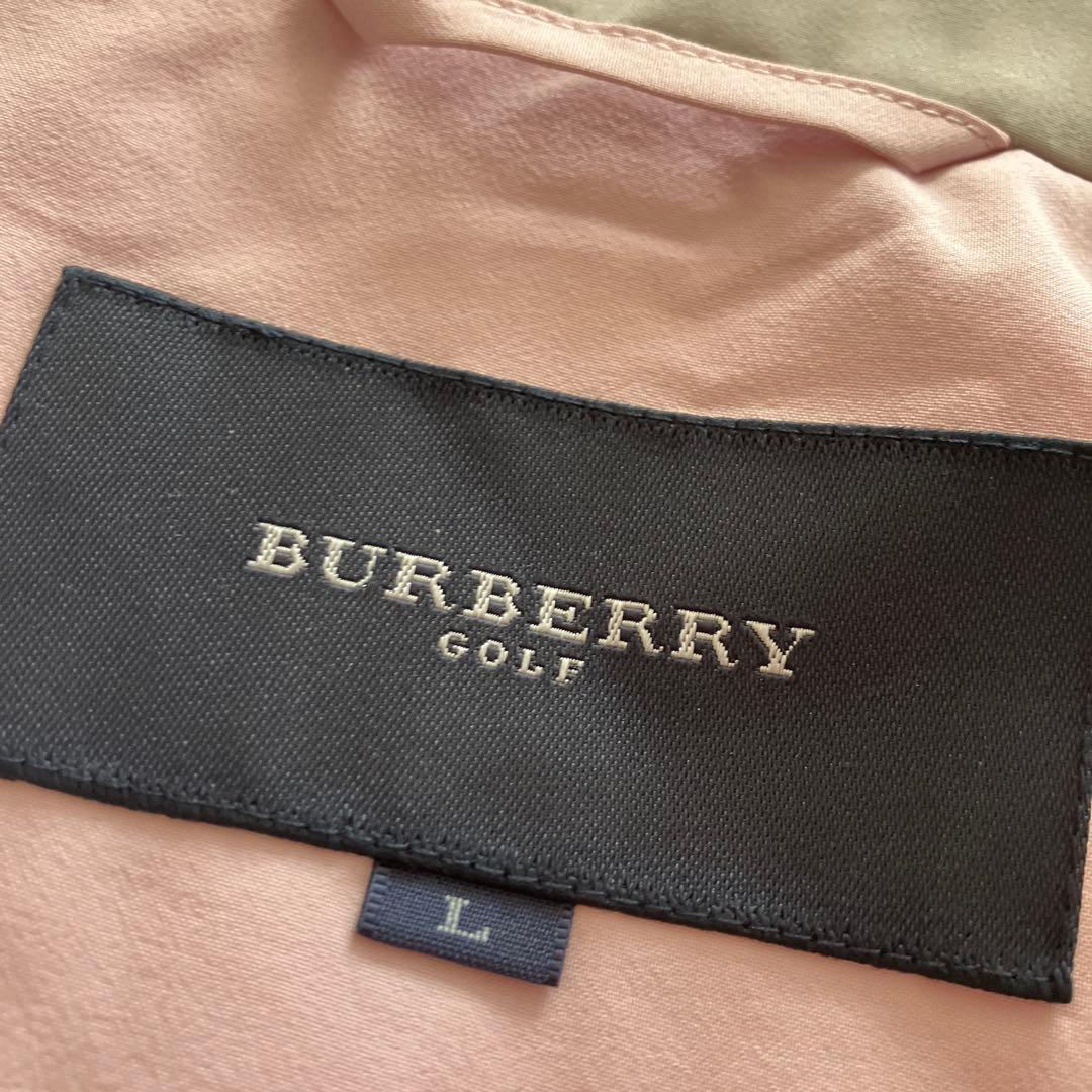 BURBERRYGOLFバーバリーゴルフ　セットアップ　レインウェア　ピンク　L