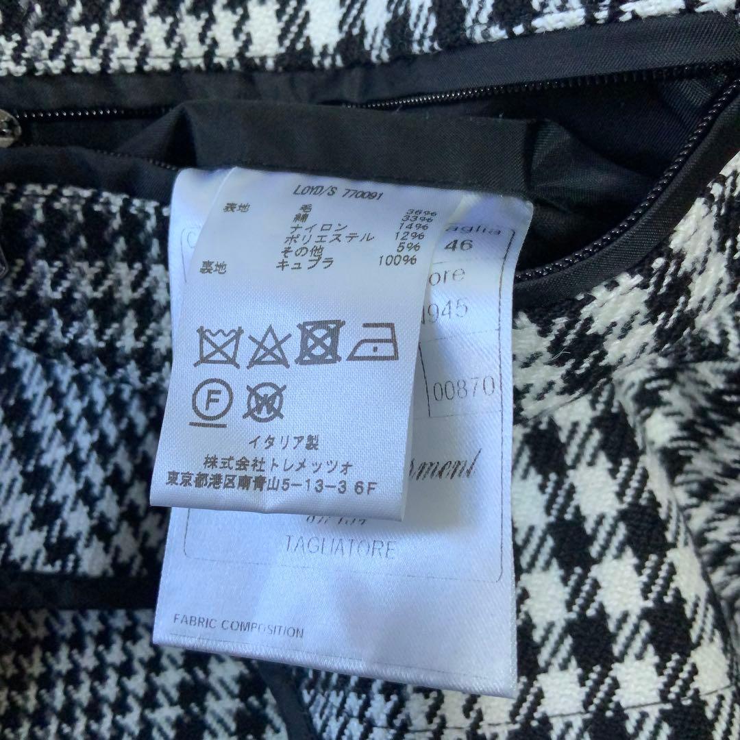 極美品 TAGLIATORE タリアトーレ バルカラーコート46 グレンチェック