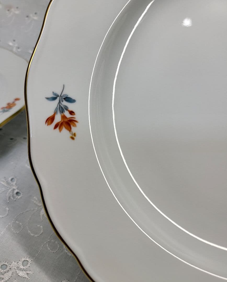 未使用✨マイセン ベーシックフラワー 2つの花 プレート➄デザート 20 皿