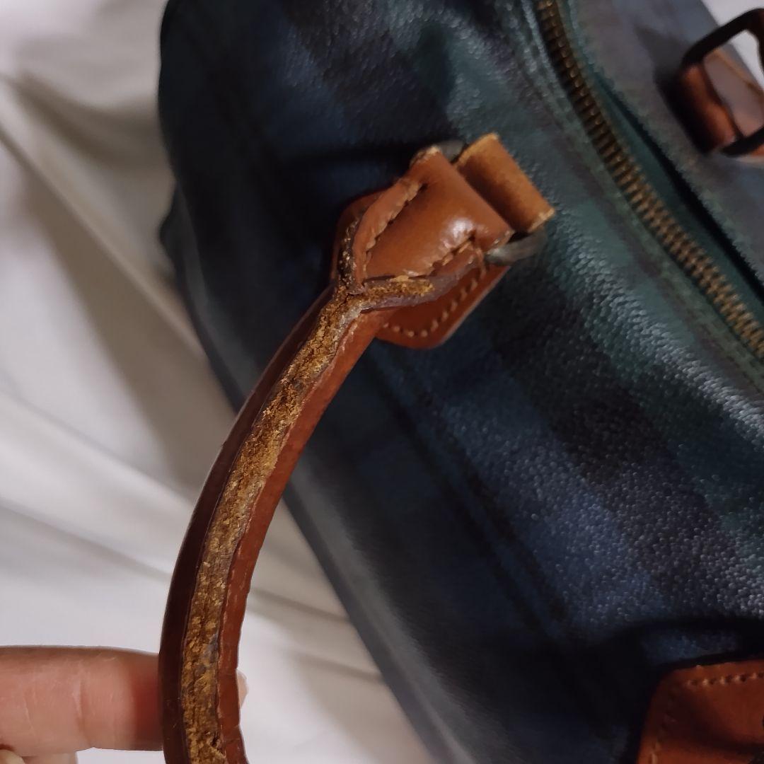 ラルフローレン　チェック柄ボストンバッグ　ハンドバッグ　RALPH LAUREN