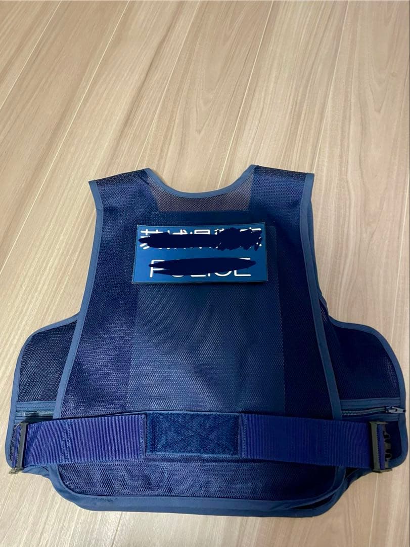 耐刃防護衣　警察装備　防刃ベスト　ベルクロ付き　レプリカ