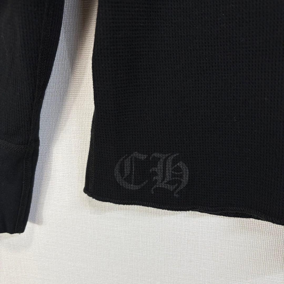 未使用 CHROME HEARTS フローラル　サーマル生地　長袖カットソ XL