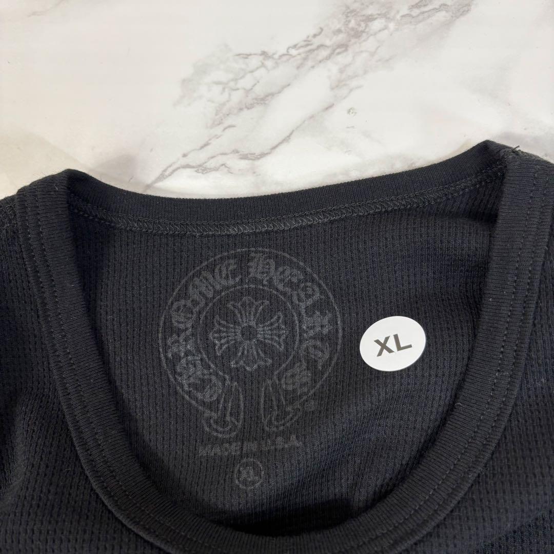 未使用 CHROME HEARTS フローラル　サーマル生地　長袖カットソ XL