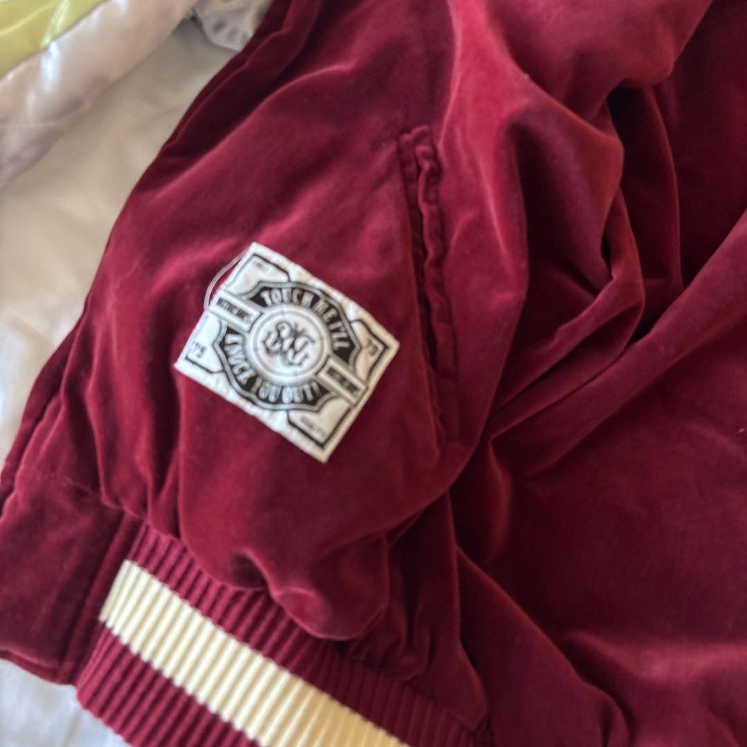 SWAGGER スワッガー サテン 別珍 ベロア リバーシブル スカジャン 刺繍