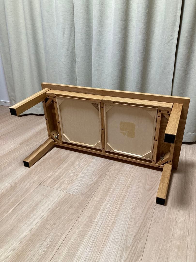 【最終値下げ】ローテーブル 無印良品タモ材木製テーブル 天然木 ナチュラル