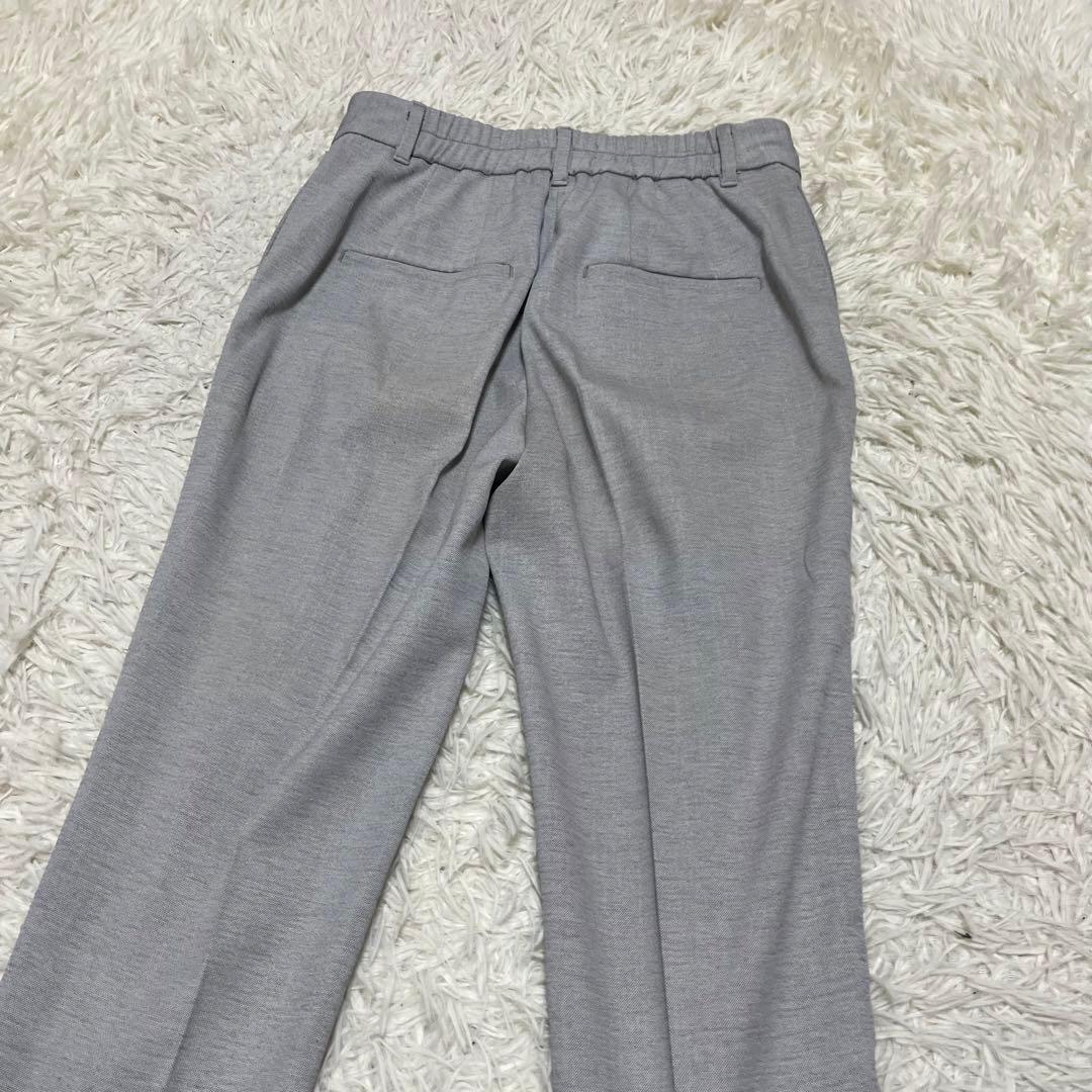 美品 PLST ノーカラー セットアップ スーツ ストレッチ グレー フォーマル