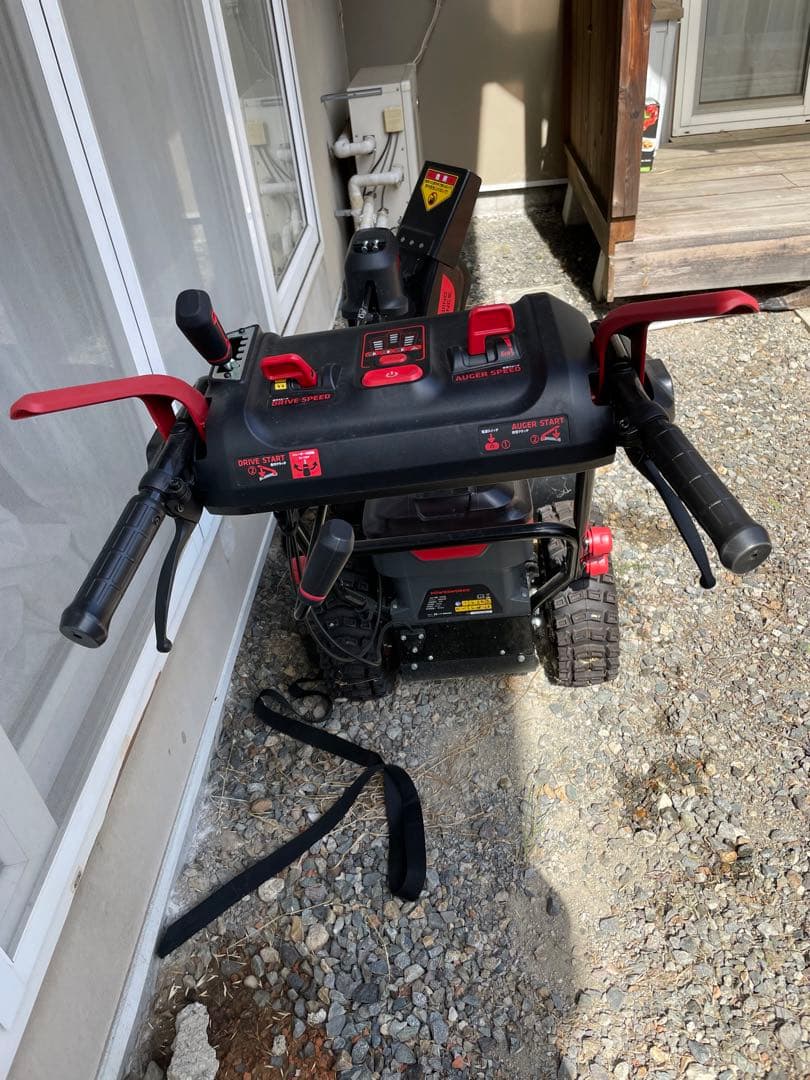 60V 除雪機 黒/赤