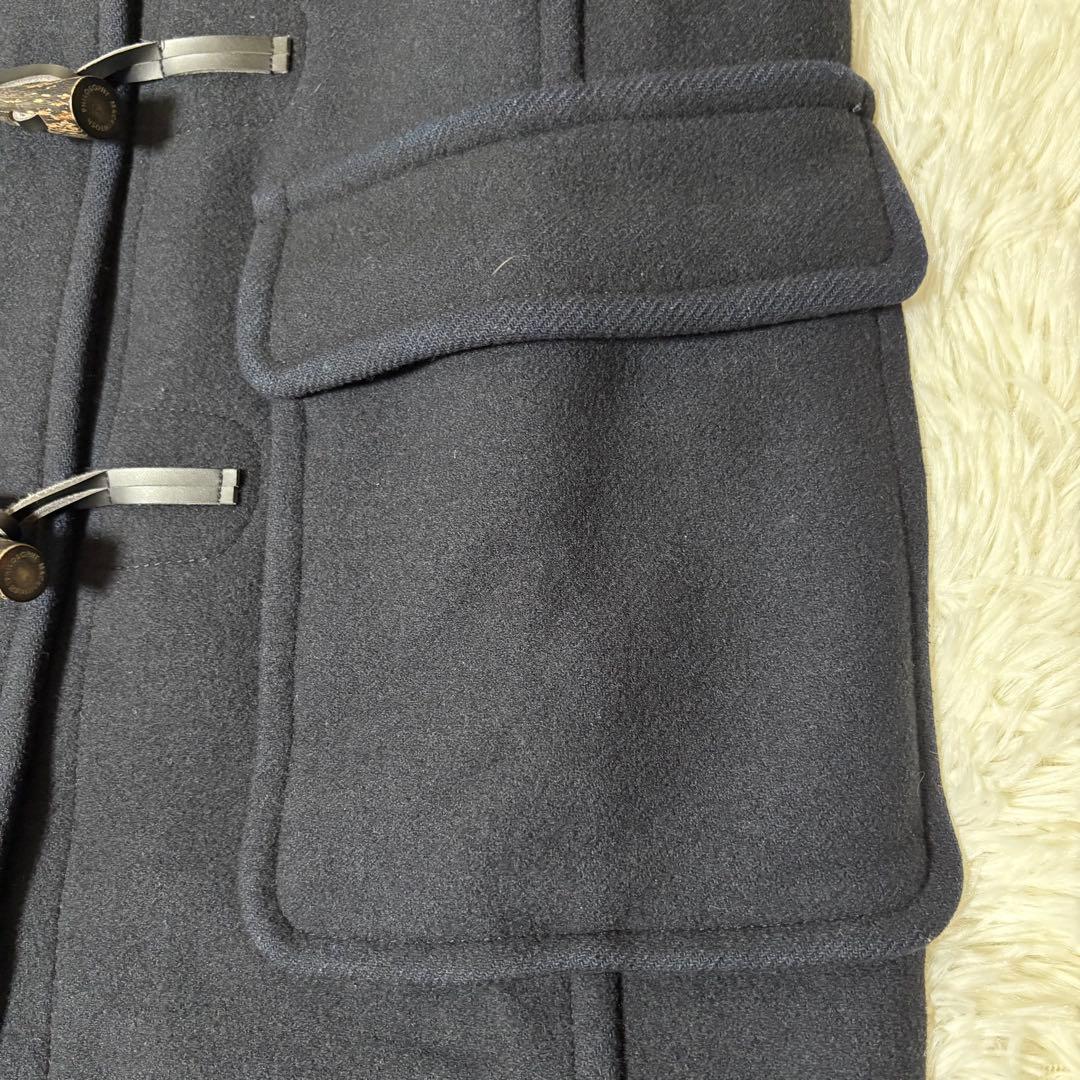 マッキントッシュフィロソフィー ハウスチェック裏地 ロングダッフルコートネイビー