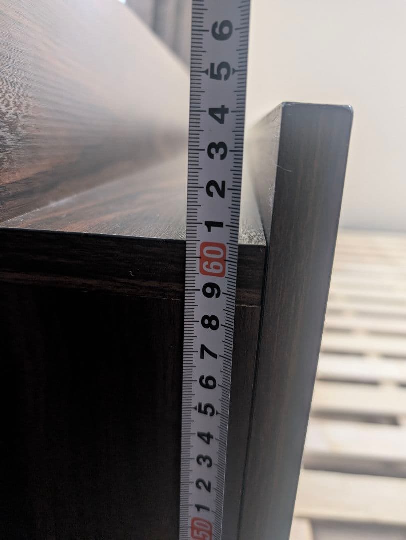 木製クイーンベッドフレーム ダークブラウン