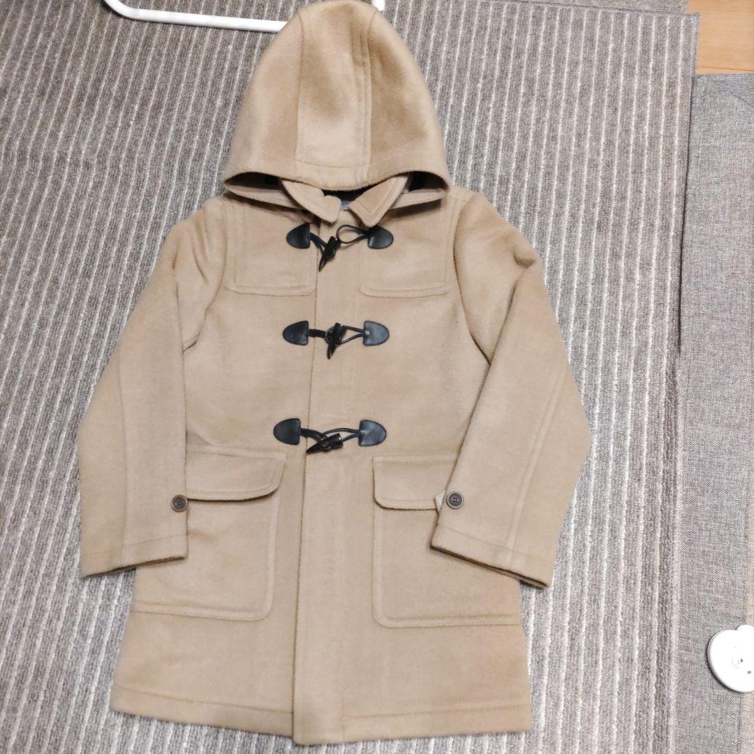 バーバリー　チルドレン　ダッフル　コート　12Y　152cm　受験　薄茶　美品