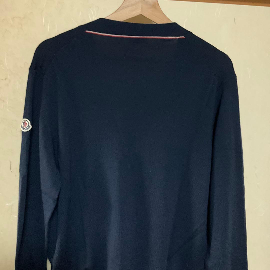 MONCLER ネイビー カーディガン　メンズ　Lサイズ