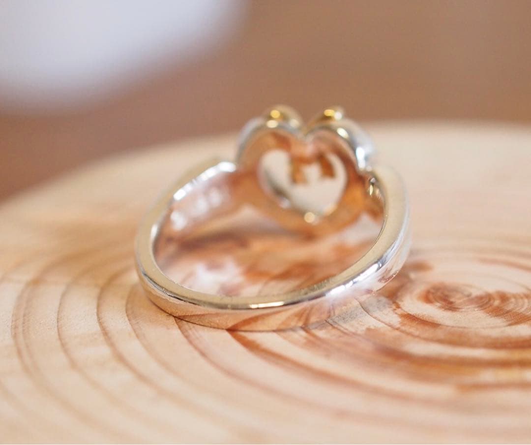 Tiffany ハート リボン リング #10 シルバー SV925 750