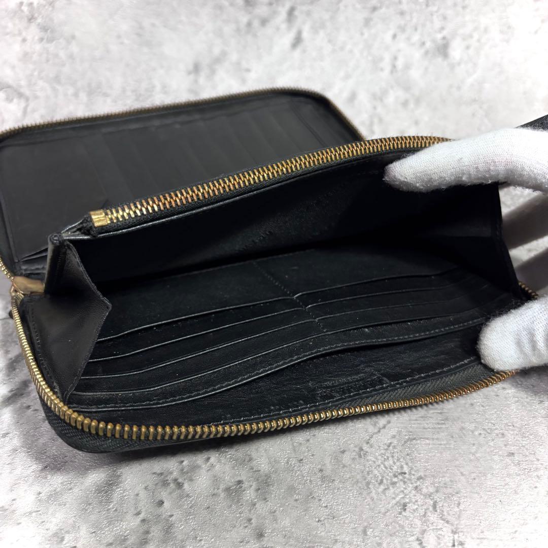 【78.dks！】バーバリー BURBERRY 大容量長財布 レザー 黒
