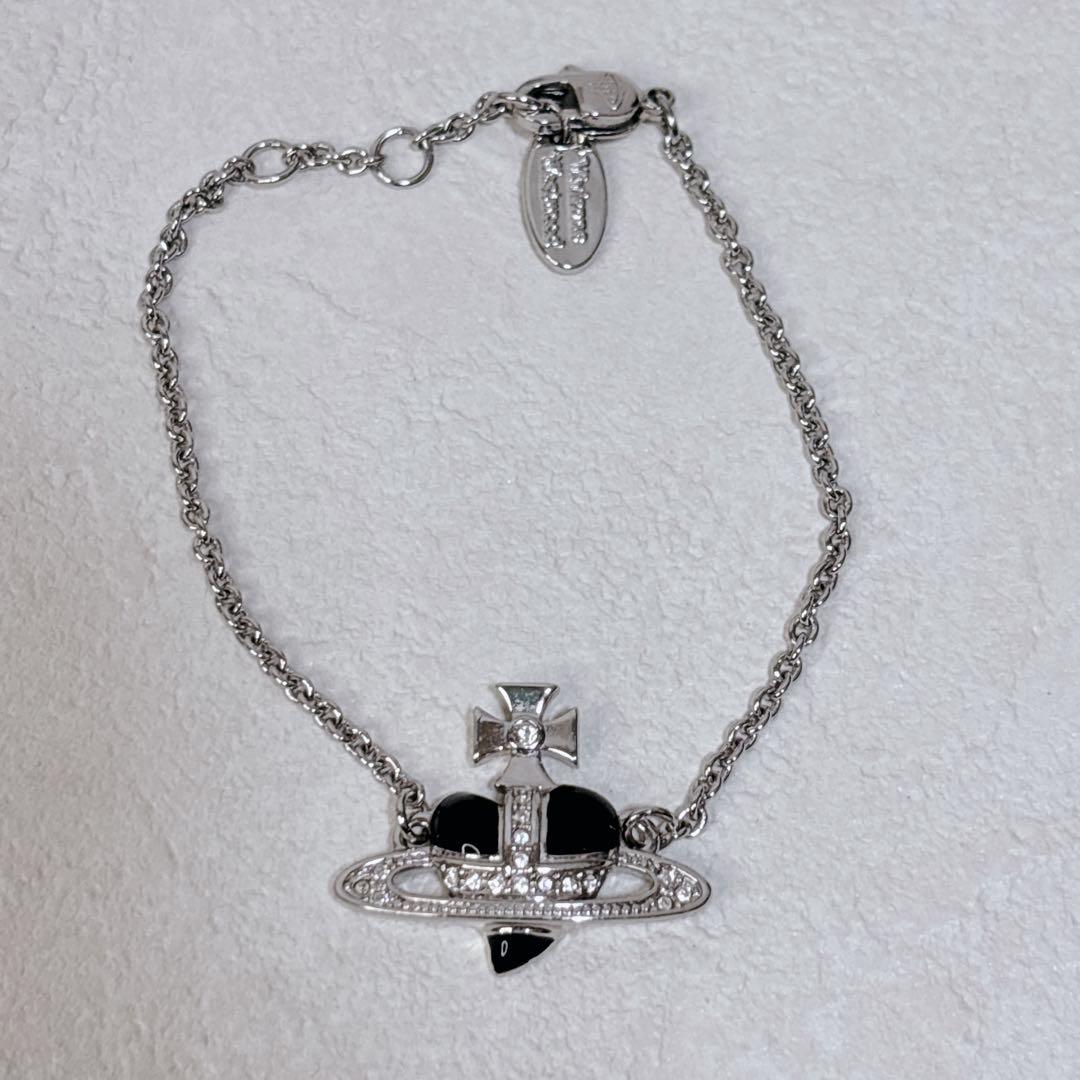 極美品✨Vivienne Westwood ブラックオーブ ブレスレット　付属品