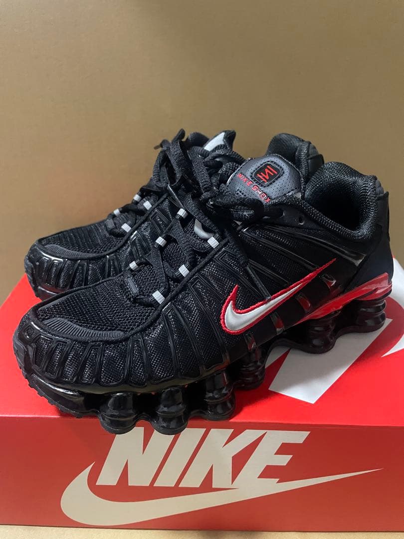 NIKE SHOX TL BLACK RED ナイキ ショックス 23cm